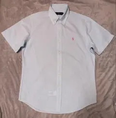 Ralph Lauren シアサッカー半袖シャツMサイズ