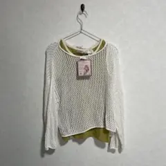 【新品.未使用品】SMIL-LEA 2点セット 白 カラシ色 レディース XLのサムネイル