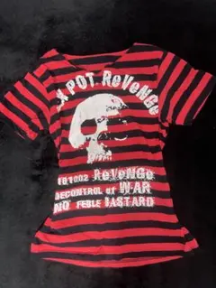 SEX POT ReVeNGe ボーダー 半袖Tシャツ　カットソーのサムネイル