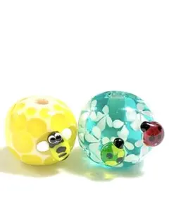 トンボ玉セット（蜂とてんとう虫のセット）