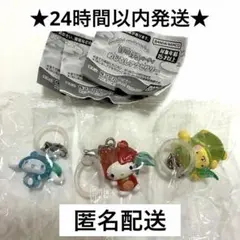 サンリオけろけろパーティーめじるしアクセサリー　シナモン　ポムポムプリン　キティ