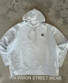 【人気】VISION STREET WEAR パーカー XL 刺繍ロゴ 90s