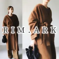 RIM.ARK リムアーク ルーズオーバータックコート ガウンコート マキシ丈のサムネイル