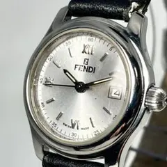 【稼働品】フェンディ 210 L デイト オロロジ ラウンド クォーツ 腕時計