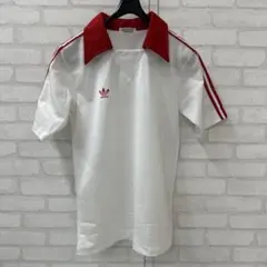 値下げ 80s アディダス adidas デサント製 襟付き ゲームシャツ Lのサムネイル
