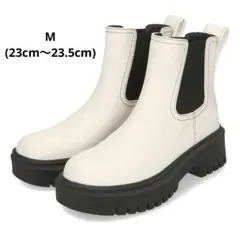 オリエンタルトラフィック　サイドゴアブーツ　ブーツ　白　M 23 23.5