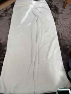 ZARAコーデュロイワイドパンツ　厚生地