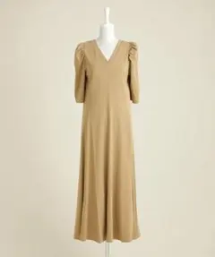 カーサフライン　パフギャザースリーブドレス casafline ナノユニバース