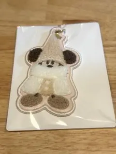 クリスマス　ディズニー　リルリンリン　キーチェーン　ベージュ　白　2025