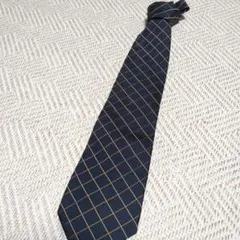 MARIO VALENTINO ネクタイ ネイビー チェック柄
