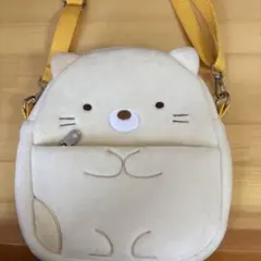 すみっこぐらし　ねこショルダーバッグ クリーム色