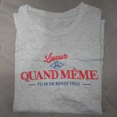 しまむら ロゴ刺繍 Tシャツ 半袖 グレー LLサイズのサムネイル