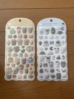 コットンパフィーシール　2セット