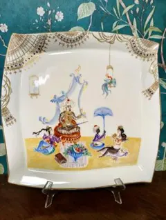 Meissen 船の絵柄 プレート 2001 郵便蒸気船 マイセンイヤープレート