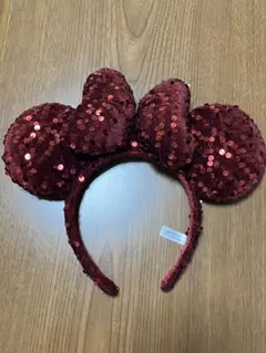 赤いスパンコール ディズニー カチューシャ