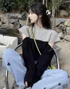 ニット 肩出し オープンショルダー