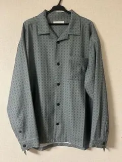 ダイヤ柄オープンカラーL/Sシャツ