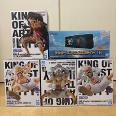 ONE PIECE ワンピース ルフィ フィギュア　アニメロゴライト 5種セット