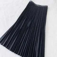 ユニクロ UNIQLO プリーツロングスカート ウエストゴム キレイめ M