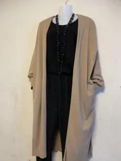 Jewel Changes ベージュ ロングカーディガン