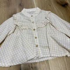 チェック長袖シャツ