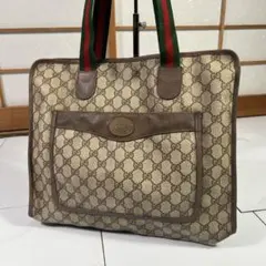 GUCCI グッチ シェリーライン インターロッキング GG柄 トートバッグ