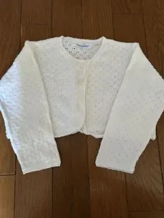 ほぼ未使用familiar 90サイズ ホワイトカーディガン
