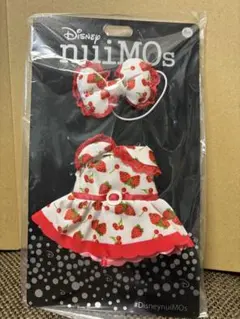nuiMOs ぬいぐるみ専用コスチューム ワンピース＆リボン 苺＆チェリー