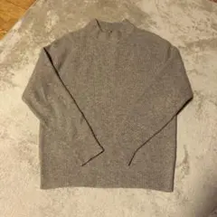 UNIQLO ブラウン リブ編みセーター Mサイズ