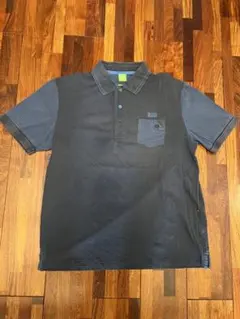 グレー ポロシャツ