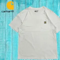 【美品】カーハート K87 ポケットTシャツ 白 M ルーズフィット 定番のサムネイル