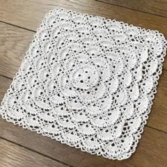 ハンドメイド レース編み ドイリー
