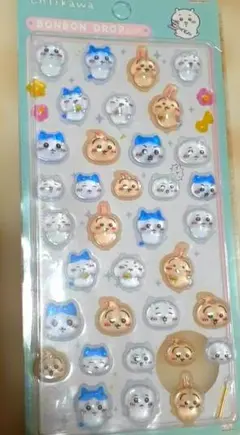 ナ*ナ様 ちいかわボンボンドロップシール　ちいかわ立体シール　ハチワレ　うさぎ