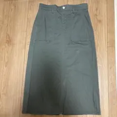 moz カーキ　カーゴスカート ロングスカートのサムネイル