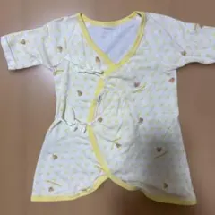 【ミキハウス】コンビ肌着　50センチ　イエロー　女の子　男の子