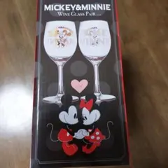 Disney ミッキー&ミニー ワイングラス2個セット