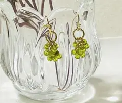 ドロップビーズ ピアス ハンドメイド 292