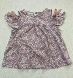 anyFAM エニィファム オフショルダー花柄カットソー 90㎝のサムネイル