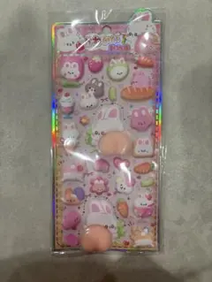 かわいい動物園　うさぎおしりシール