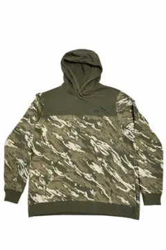 PUMA プーマ 迷彩 パーカー カモフラ フーディー カーキ XXL