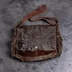 90s vintage shoulder bag leather