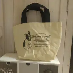 犬のイラスト入りトートバッグ