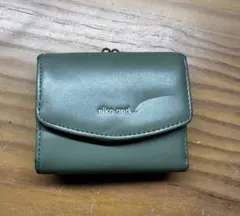 niko and ... グリーン 三つ折り財布
