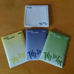 TWICEの4thフルアルバムTHIS IS FORの予約販売特典フォトカード