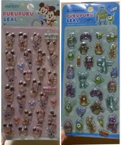 ディズニー　PUKU PUKUシール2個セット