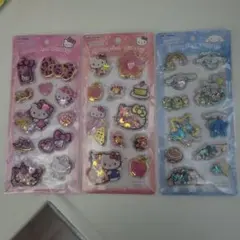 正規品　サンリオ　スパンコールパーティーシール　《3枚セット》