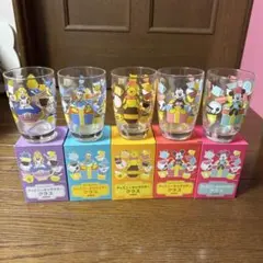 ディズニーキャラクターグラス5個セット
