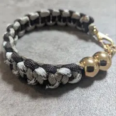 パラコード ストラップ スマホ カメラ チャーム グレージュ