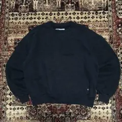 90s RUSSELL ATHLETIC スウェット ハイコットン 黒 L