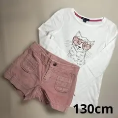 GapKids Tシャツとピンクショートパンツ２点セット